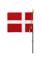 Kay Bojesen - Reservedel Flag med stang til mellem garder (39224) rød/hvid