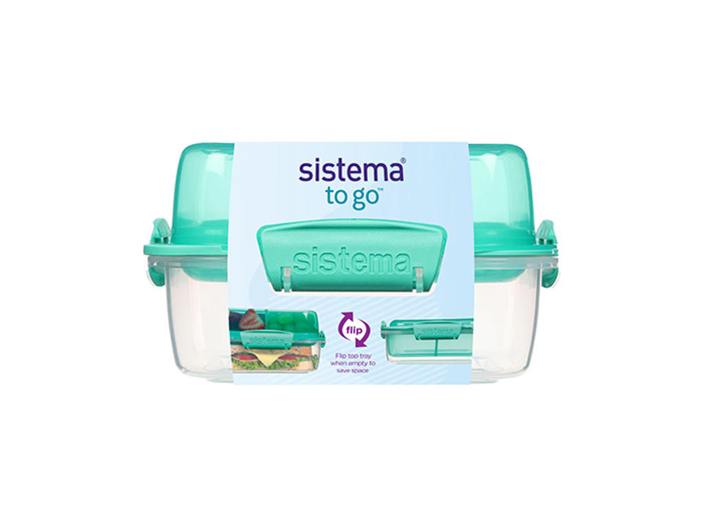 Sistema Lunch Stack Square 1,24l, Mint