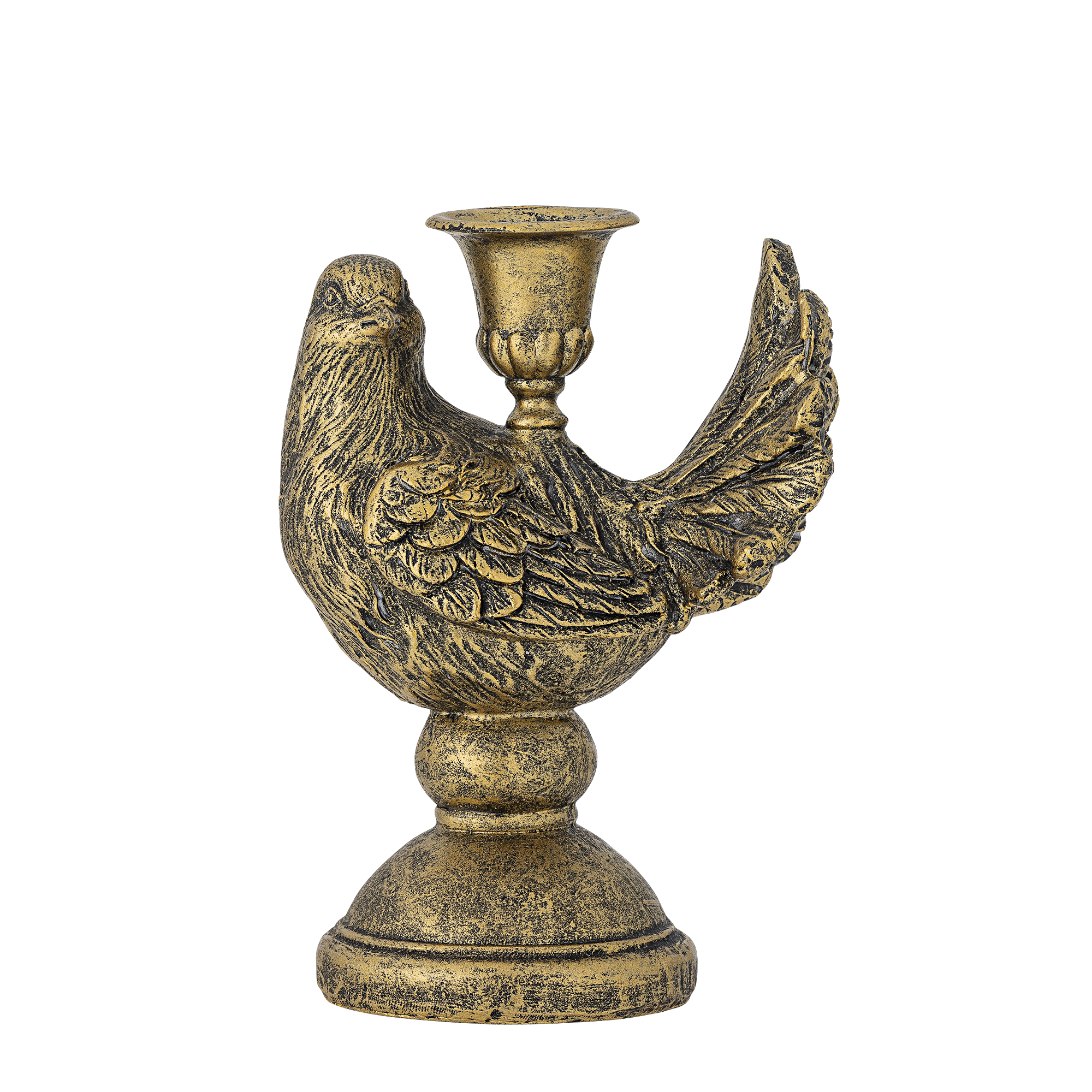 Bloomingville - Fosna Lysestage, Messing, Polyresin, L12xH16,5xW8,5 cm