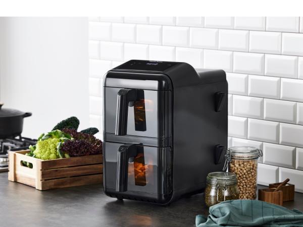 Nordic Sense Airfryer double stack 11,6 liter 2900 watt Sort