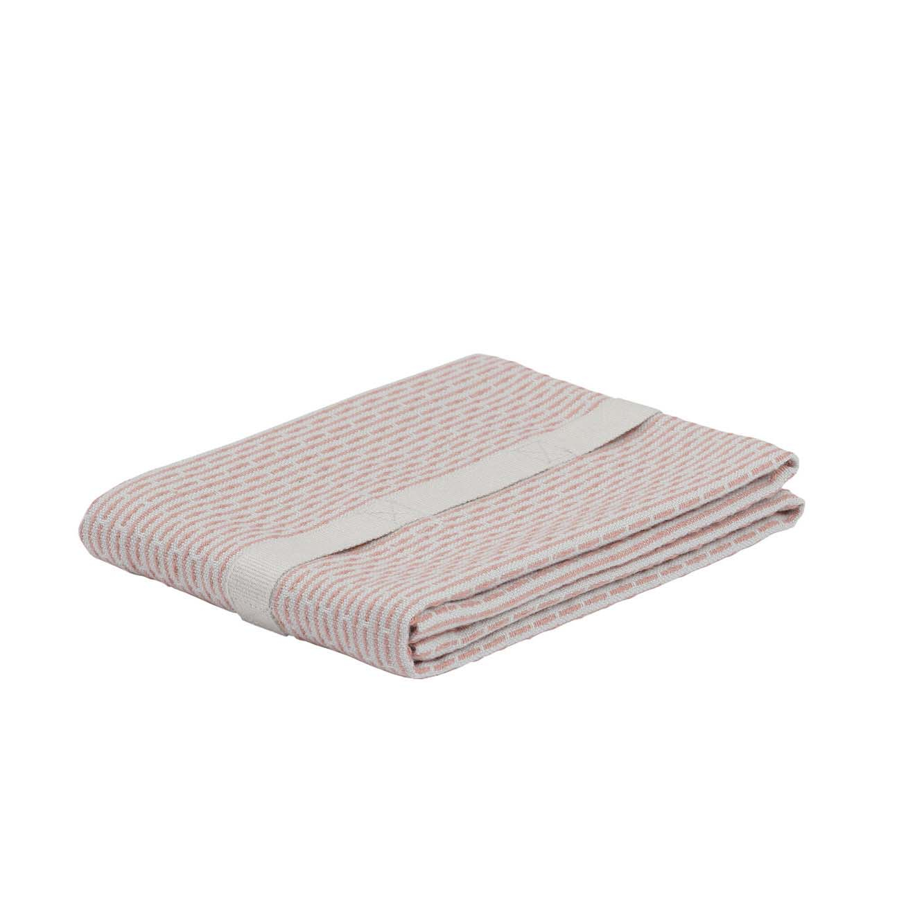 Håndklæde - Lys beige / lyserød 35 x 60 cm