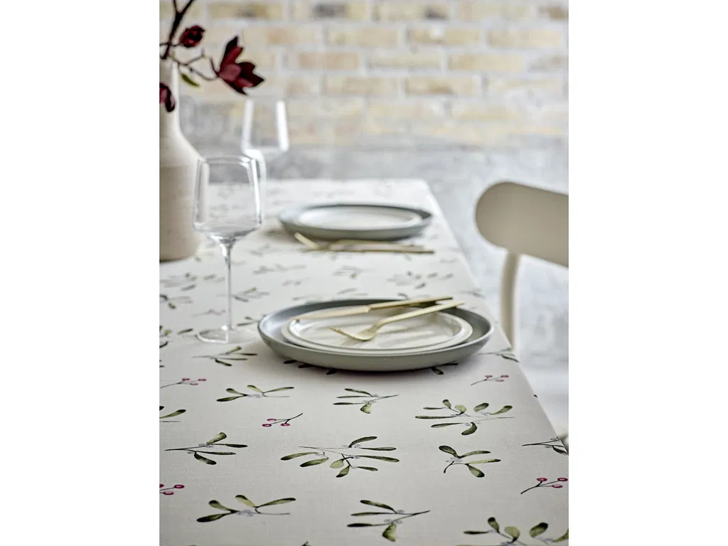 Södahl Juledug 140x250 cm Mistelten Nature