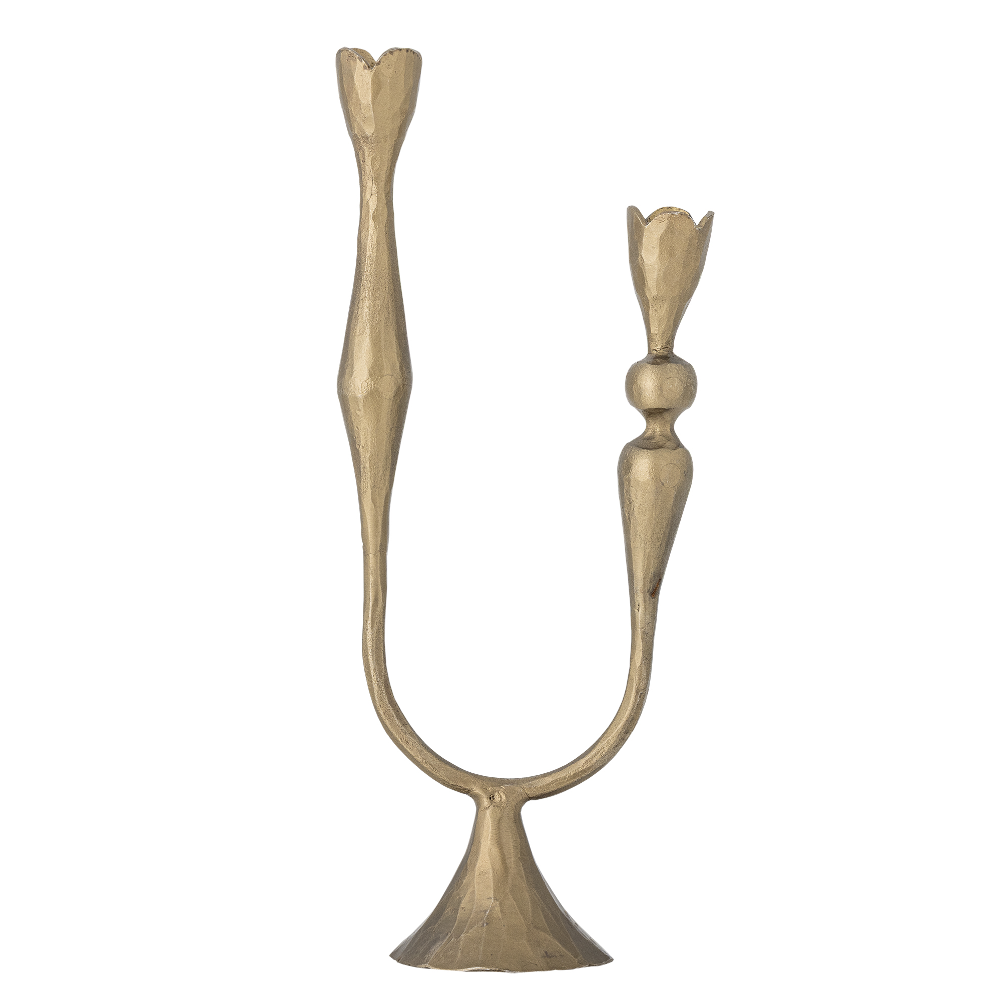 Bloomingville - Vesc Lysestage, Brass, Metal, H30,5xW12 cm