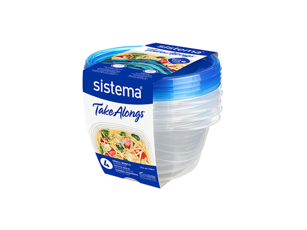 Sistema - Small Bowl 4 Pack 760 ml billede