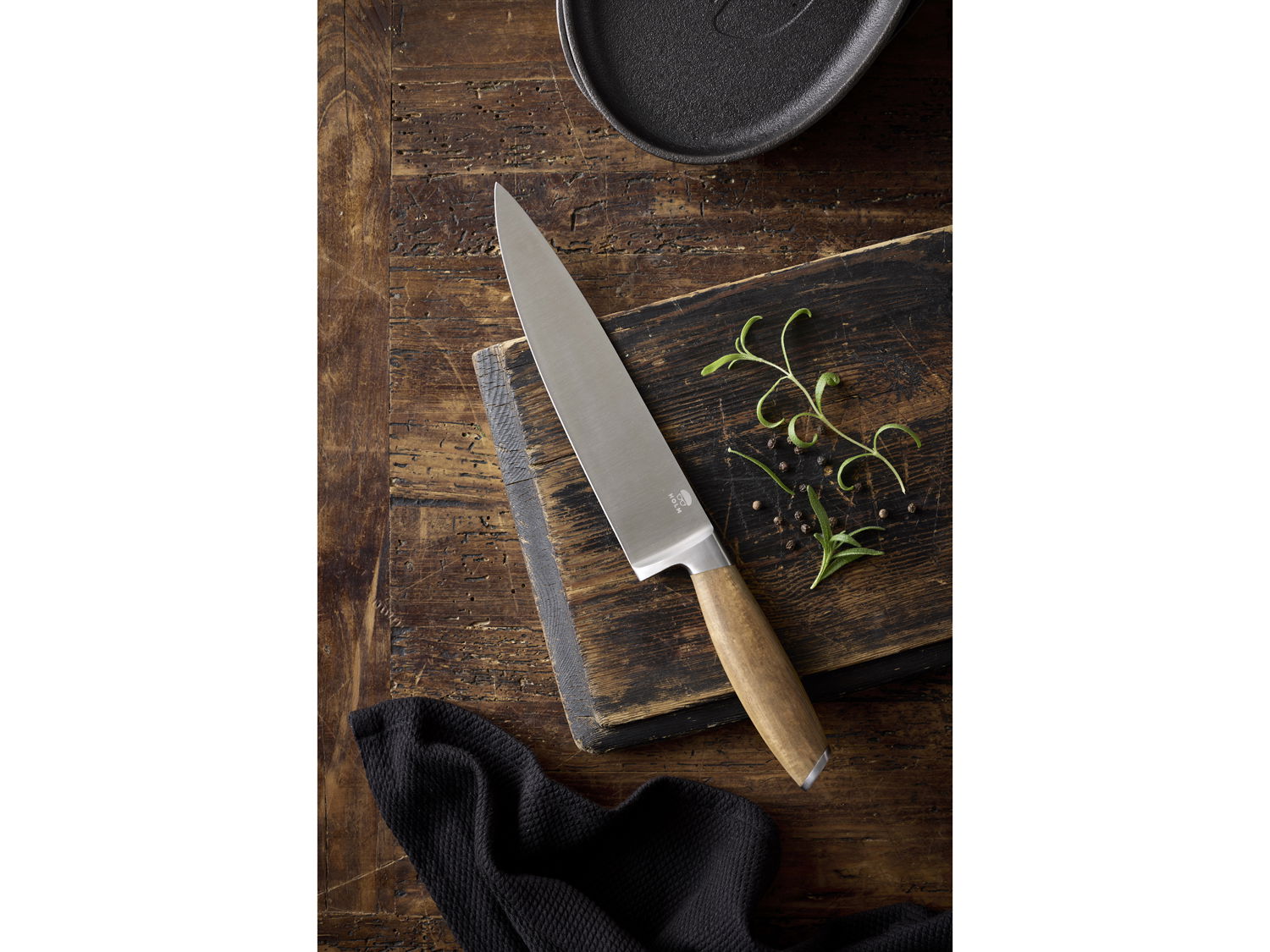 Kokkekniv 33 cm Rustfrit stål/Akacie