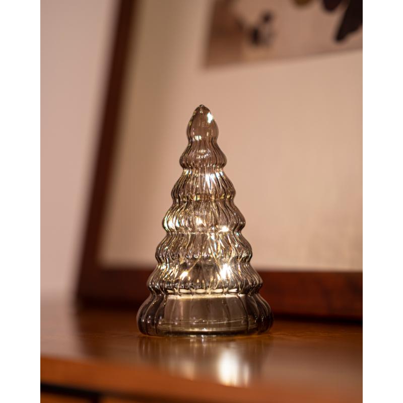 Sirius - Lucy Træ H16,5 cm, Dark Oak, 10LED