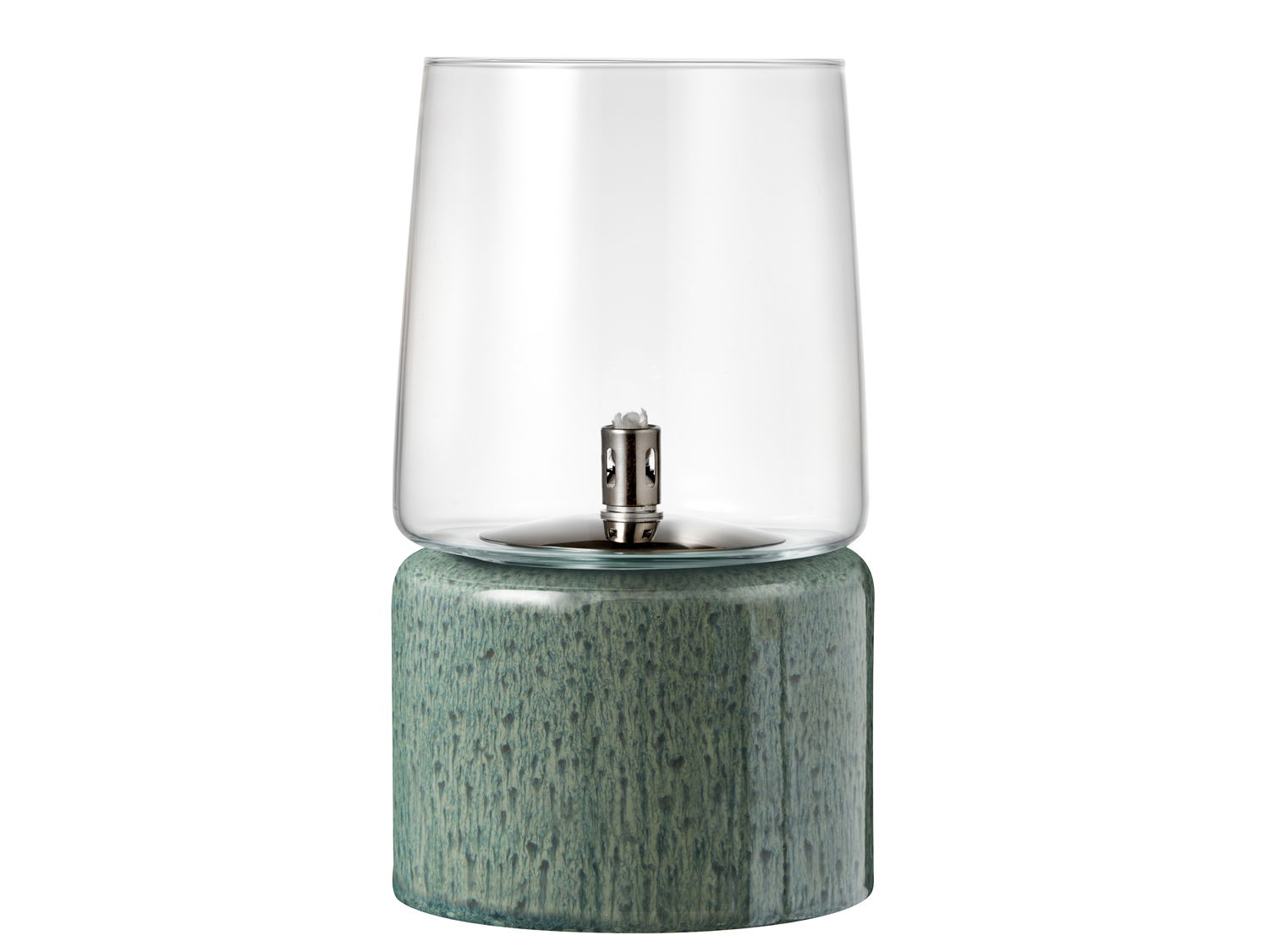 Christian Bitz - Olielampe Gastro Dia. 15 x 26 cm Grøn Stentøj/Stål/Glas