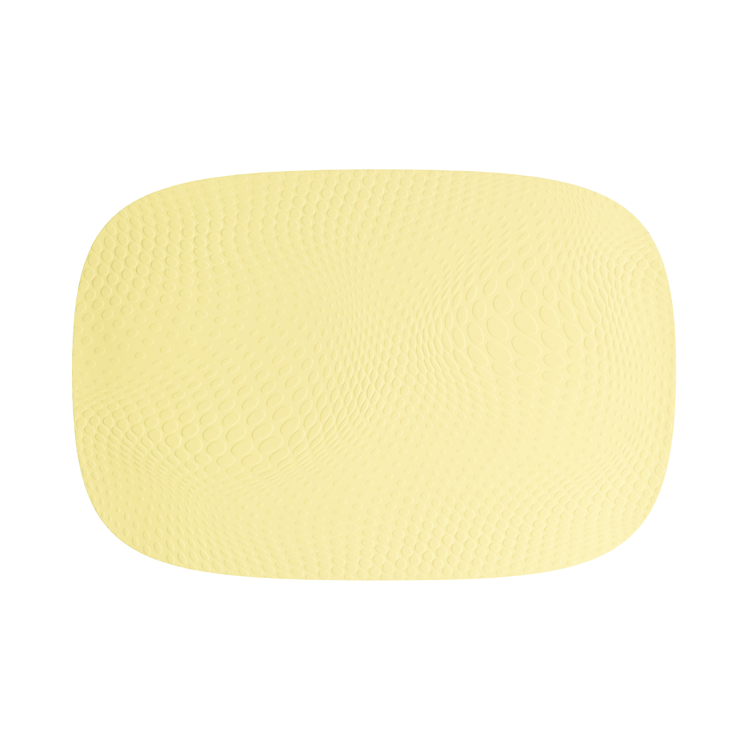 Aida - Karim Rashid - recycled læder dækkeserviet lemon, 1 stk.