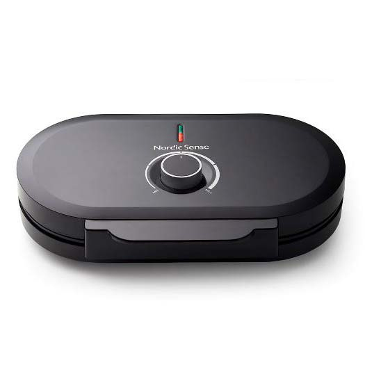 Nordic Sense Dobbelt vaffeljern 1200 watt Sort* Nordic Sense Dobbelt vaffeljern 1200 watt Sort*