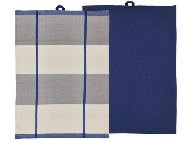 Södahl - Blocks Viskestykke 50 x 70 cm 2 stk. Royal Blue