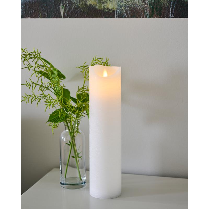 Sara Genopladelig, Ø7,5xH30cm, Hvid Sara Genopladelig, Ø7,5xH30cm, Hvid