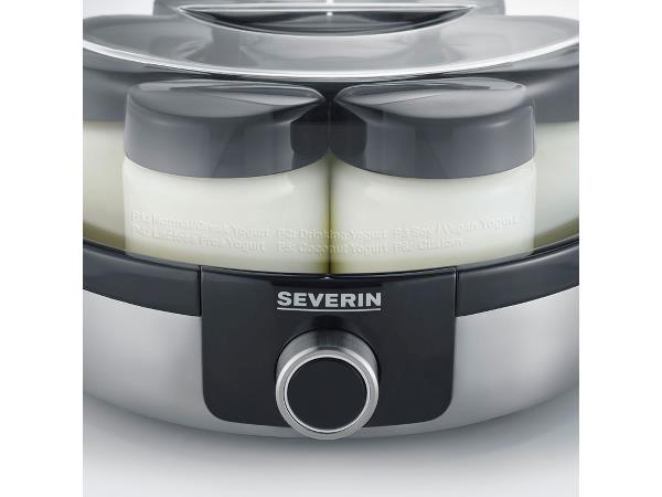 Severin Digital Yoghurtmaskine Stål/Sort