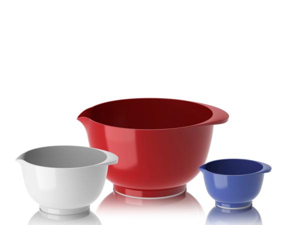 Rosti -  Margrethe Røreskålesæt 6 dele 0,25 + 0,75 + 3 liter French set Rød/Hvid/Blå