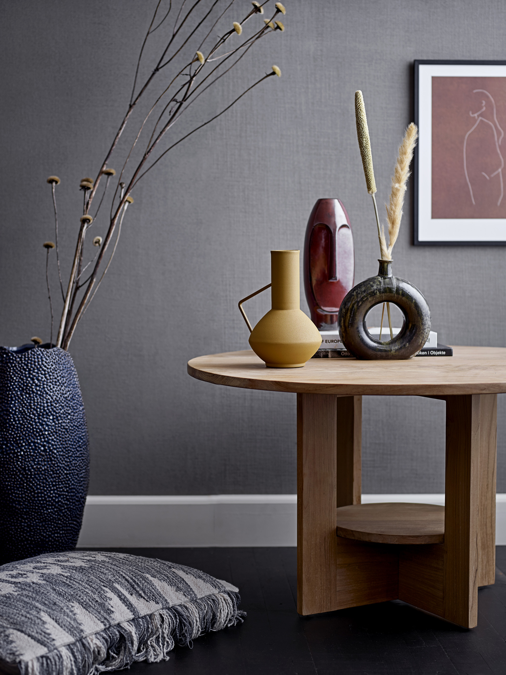 Baldvin Deko Vase, Brun, Stentøj