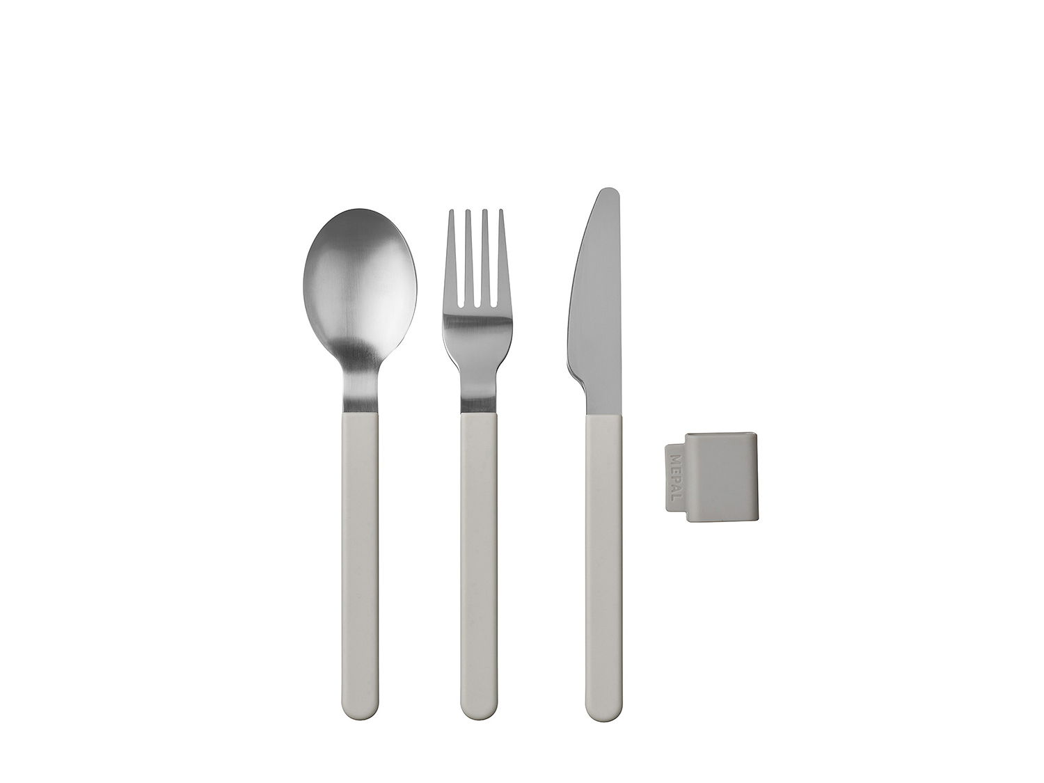 Mepal - Bestiksæt Silueta 3 dele Hvid Rustfrit stål/abs plast