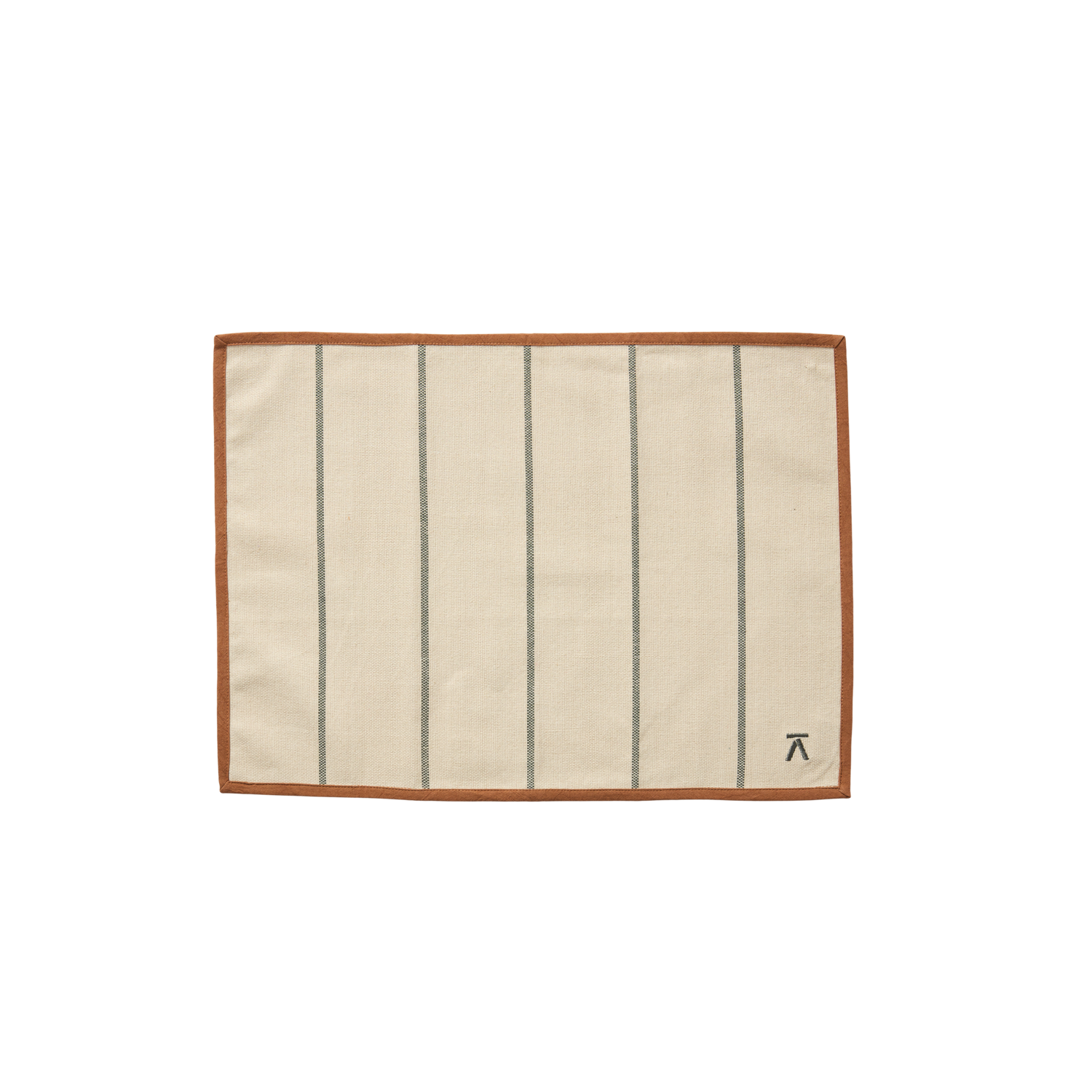Andersen Furniture - Andersen Dækkeserviet - Oat/Grøn/Brun, L50xB36 cm - 100% Økologisk Bomuld - Oat/Grøn/Brun