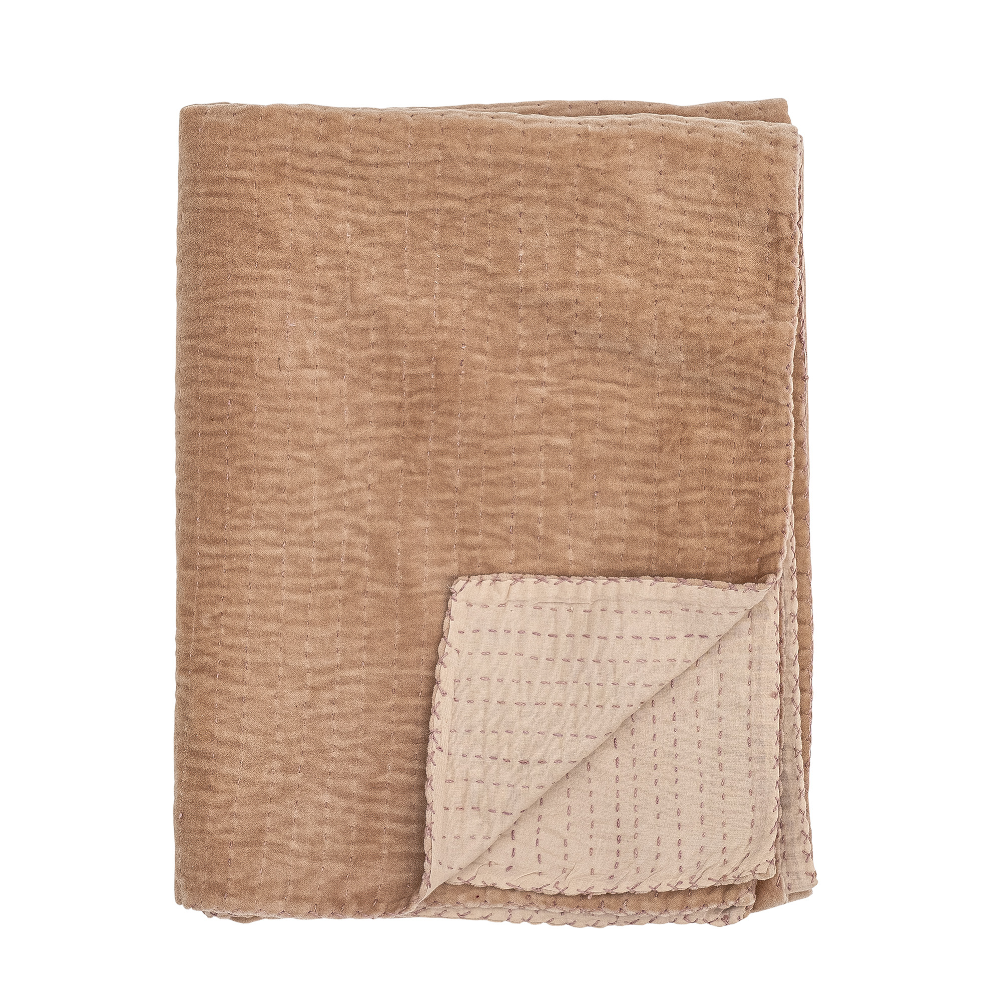 Bloomingville - Gamma Quilt, Rosa, Bomuld billede