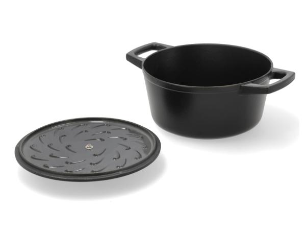 HOLM Støbejernsgryde Dia 22,5 x 11 cm 3,6 liter Sort HOLM Støbejernsgryde Dia 22,5 x 11 cm 3,6 liter Sort