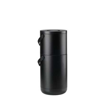 Zone Circular Affaldsspand Dia 31,5 x 65,5 cm 22+12 liter-Black