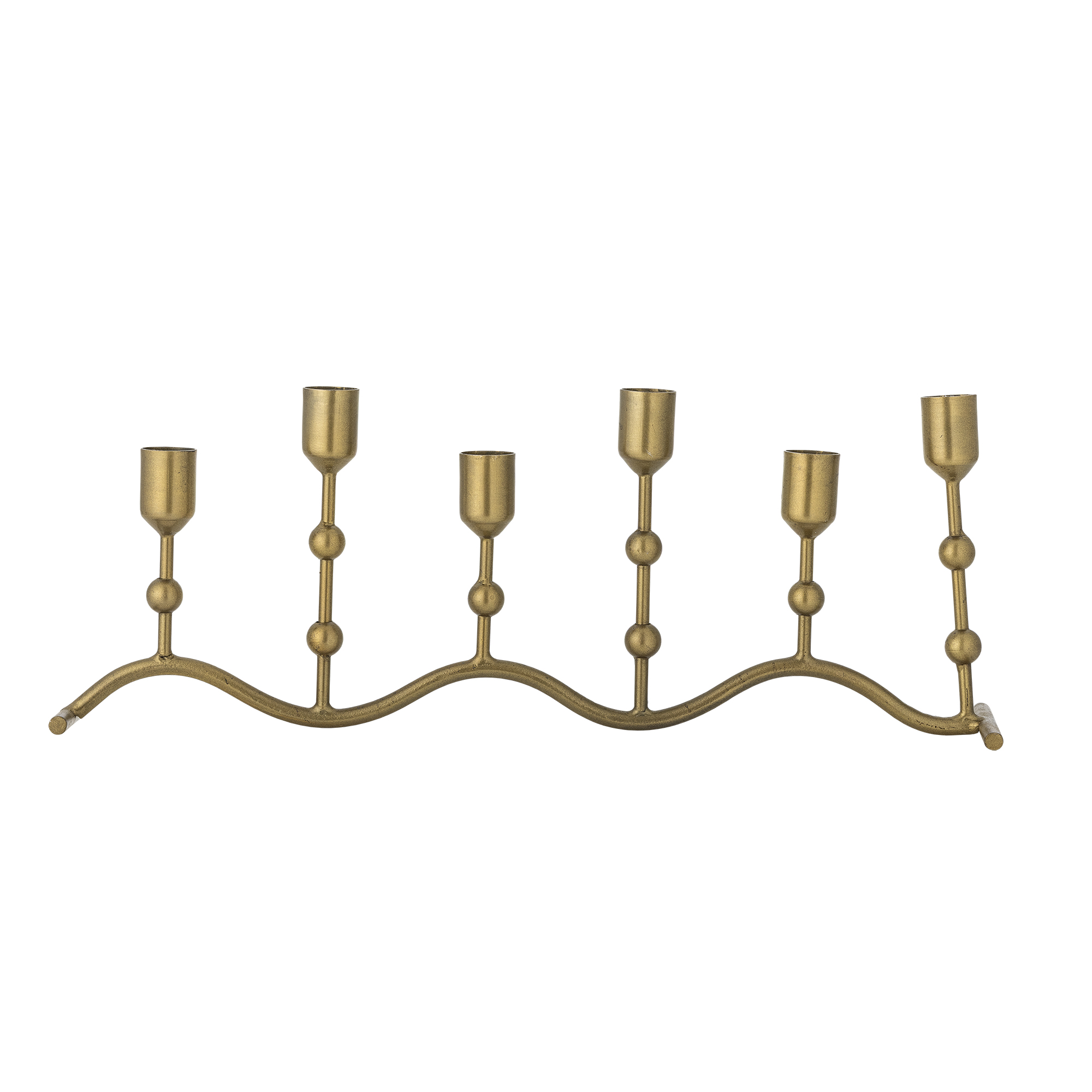 Bloomingville - Kiri Lysestage, Brass, Metal, L40xH14,5xW10 cm