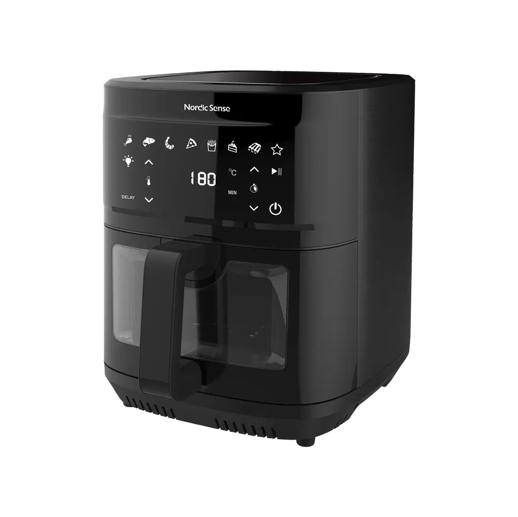 Nordic Sense Airfryer 9 liter 2000 watt Sort