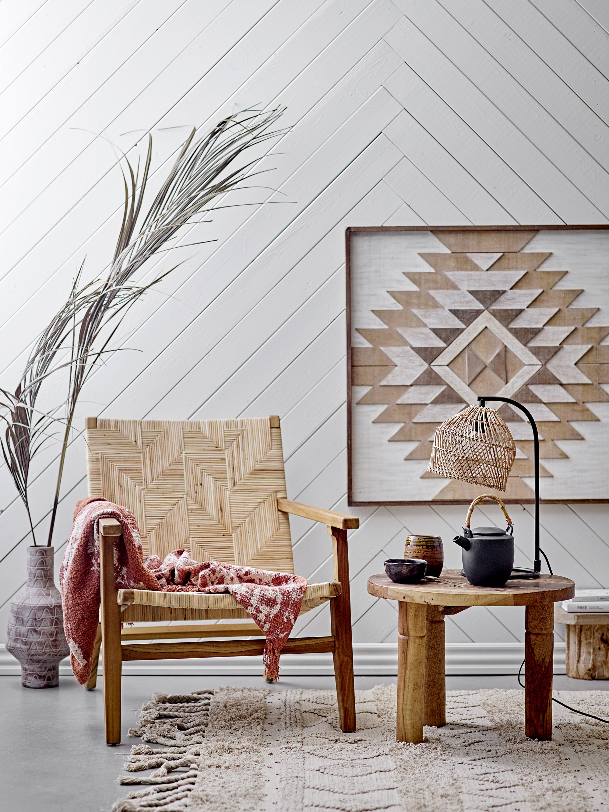 Giuseppa Plaid, Brun, Bomuld, L160xW130 cm