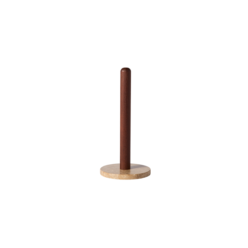 Muubs - Yami Køkkenrulleholder - Brun, Ø15xH31 cm