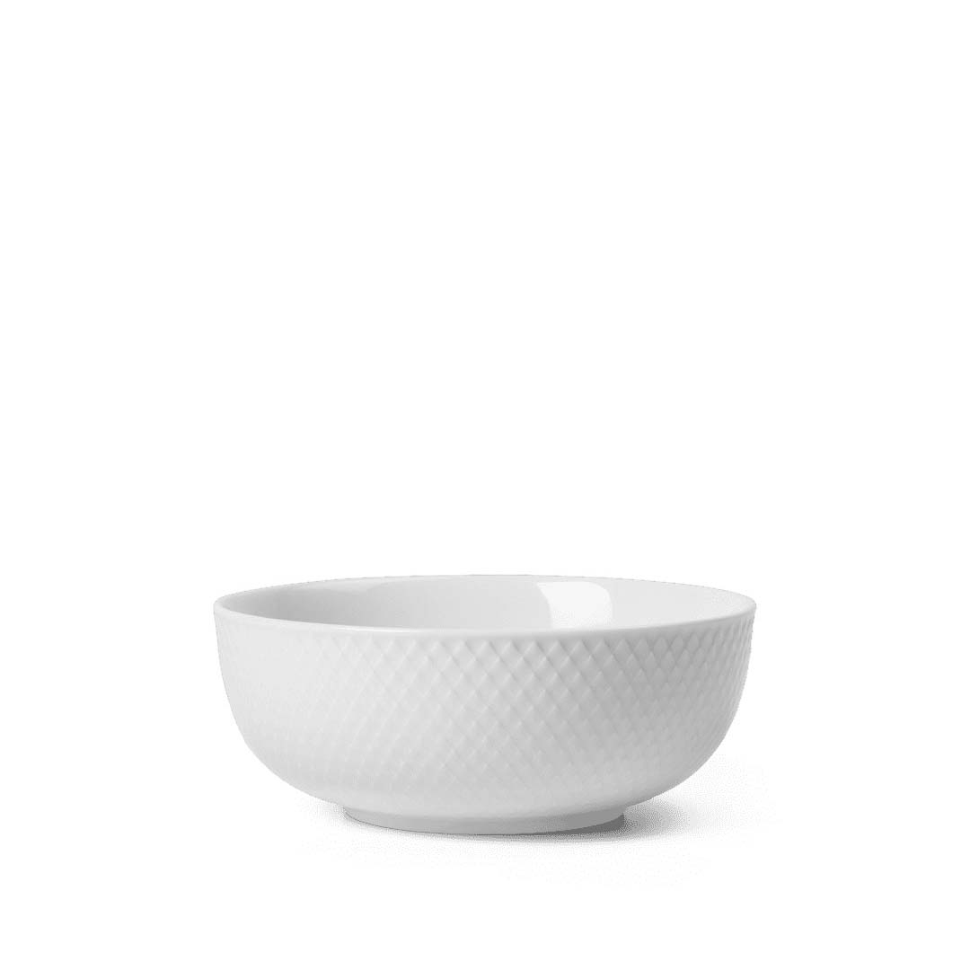 Se Lyngby Porcelæn - Rhombe Skål Ø15,5 cm hvid hos Rikki Tikki Shop