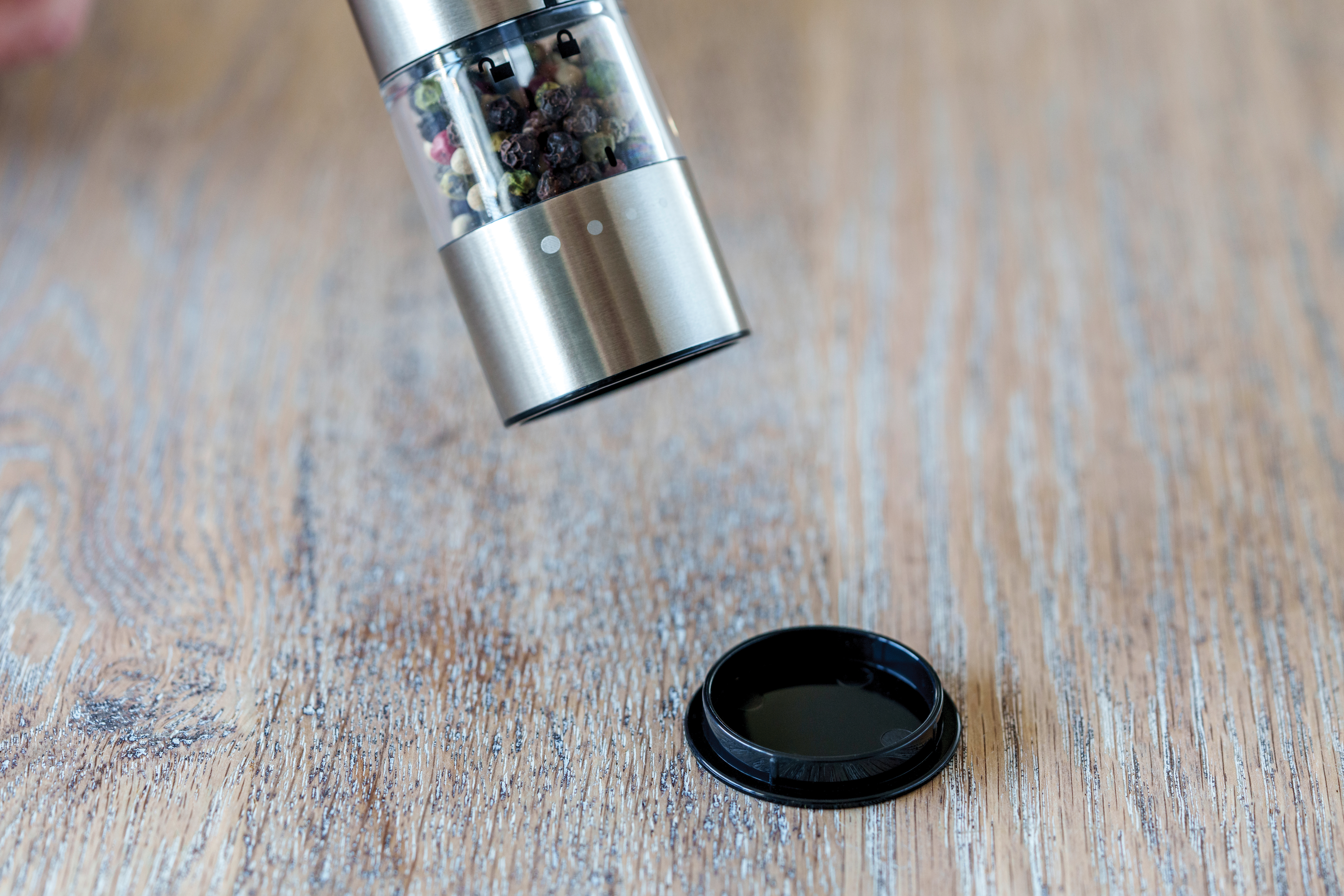 Laguiole elektriske salt- og peberkværne med træholder