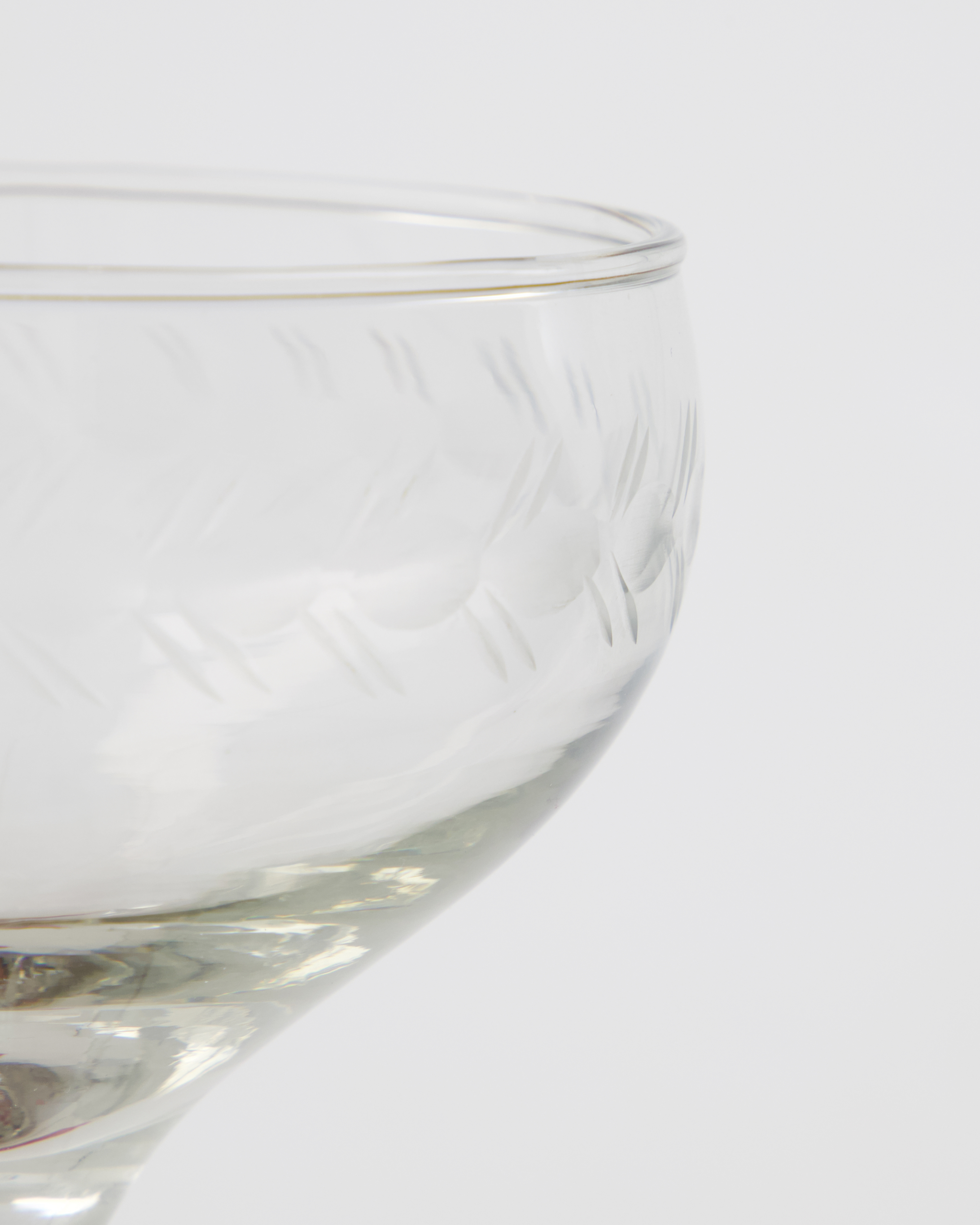 Cocktailglas, Vintage, Klar