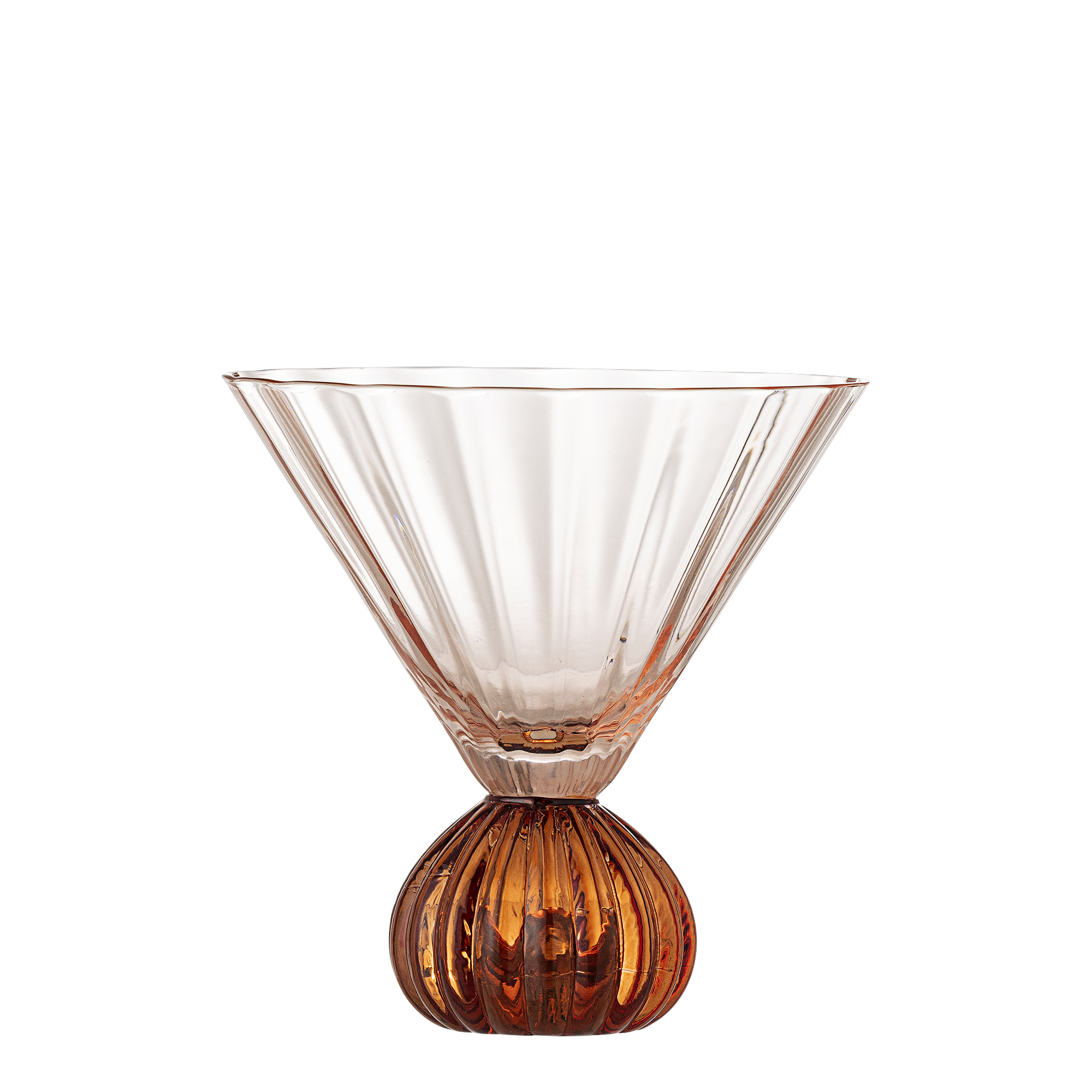 Bloomingville - Taurin Cocktailglas, Rosa, Glas, D12xH12 cm billede