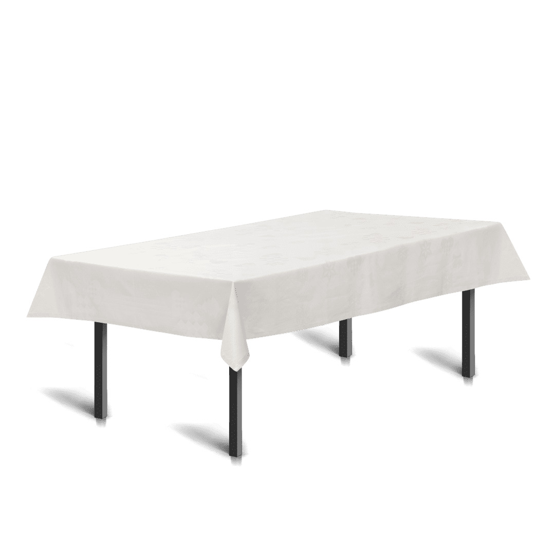 Natale Damaskdug offwhite 150x320 cm