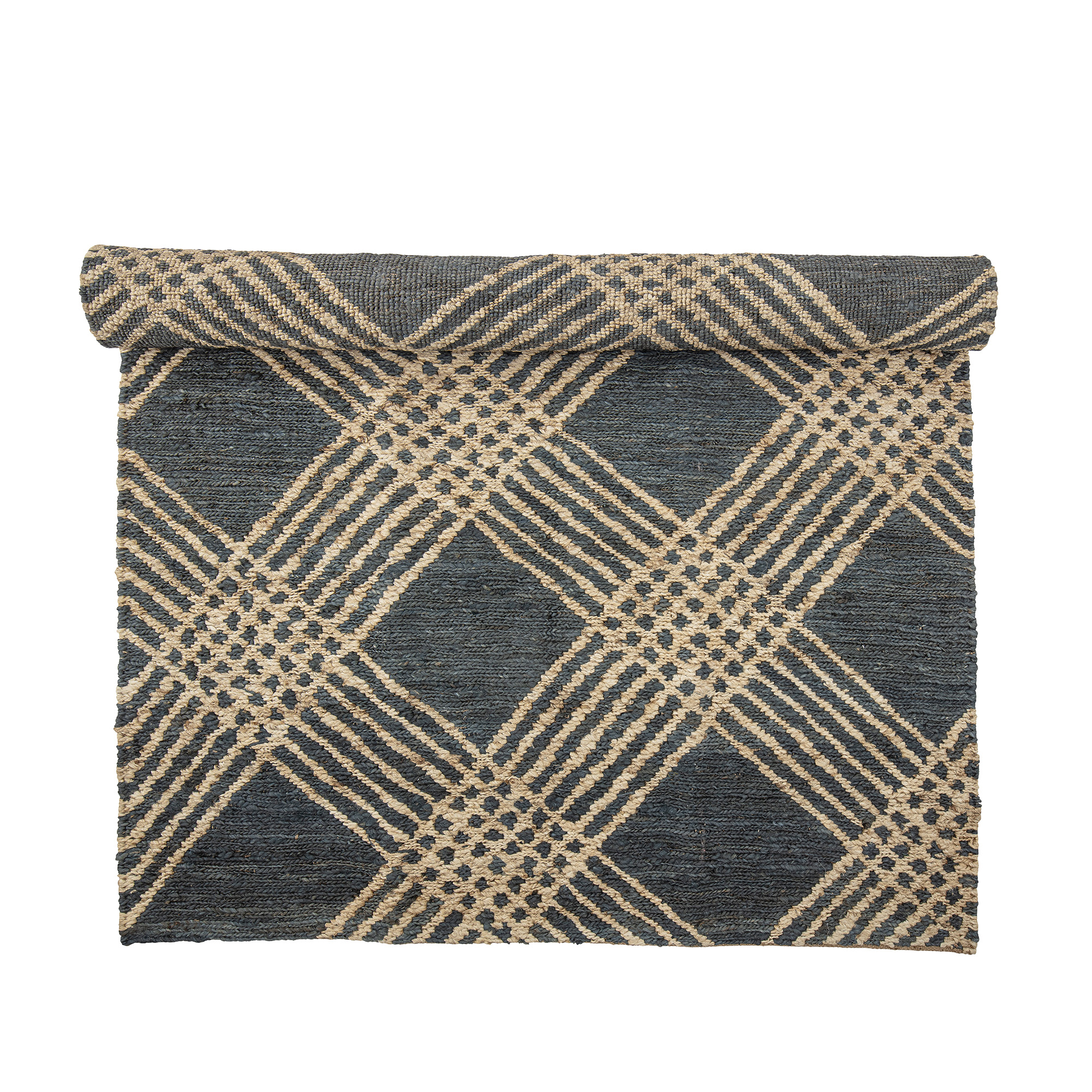 Bloomingville - Cat Tæppe, Sort, Jute, L245xW150 cm