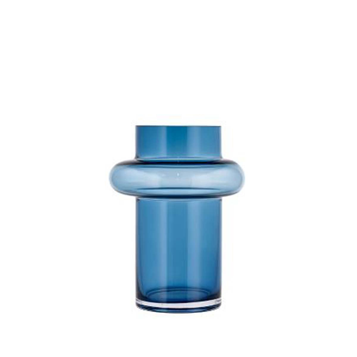 Lyngby Glas Tube Vase 20 cm Dark Blue*