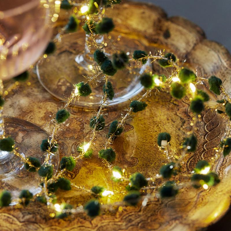 Sirius - Ina Lyskæde, Grøn/Guld, 2 m