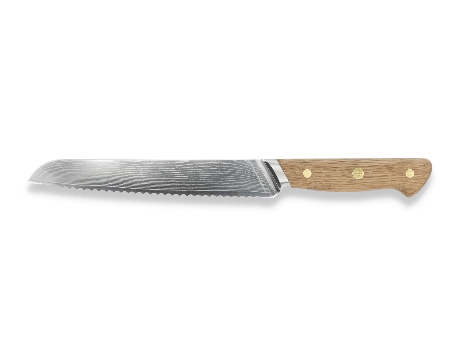Pillivuyt - Brødkniv Douron 33 cm Eg/Damaskusstål
