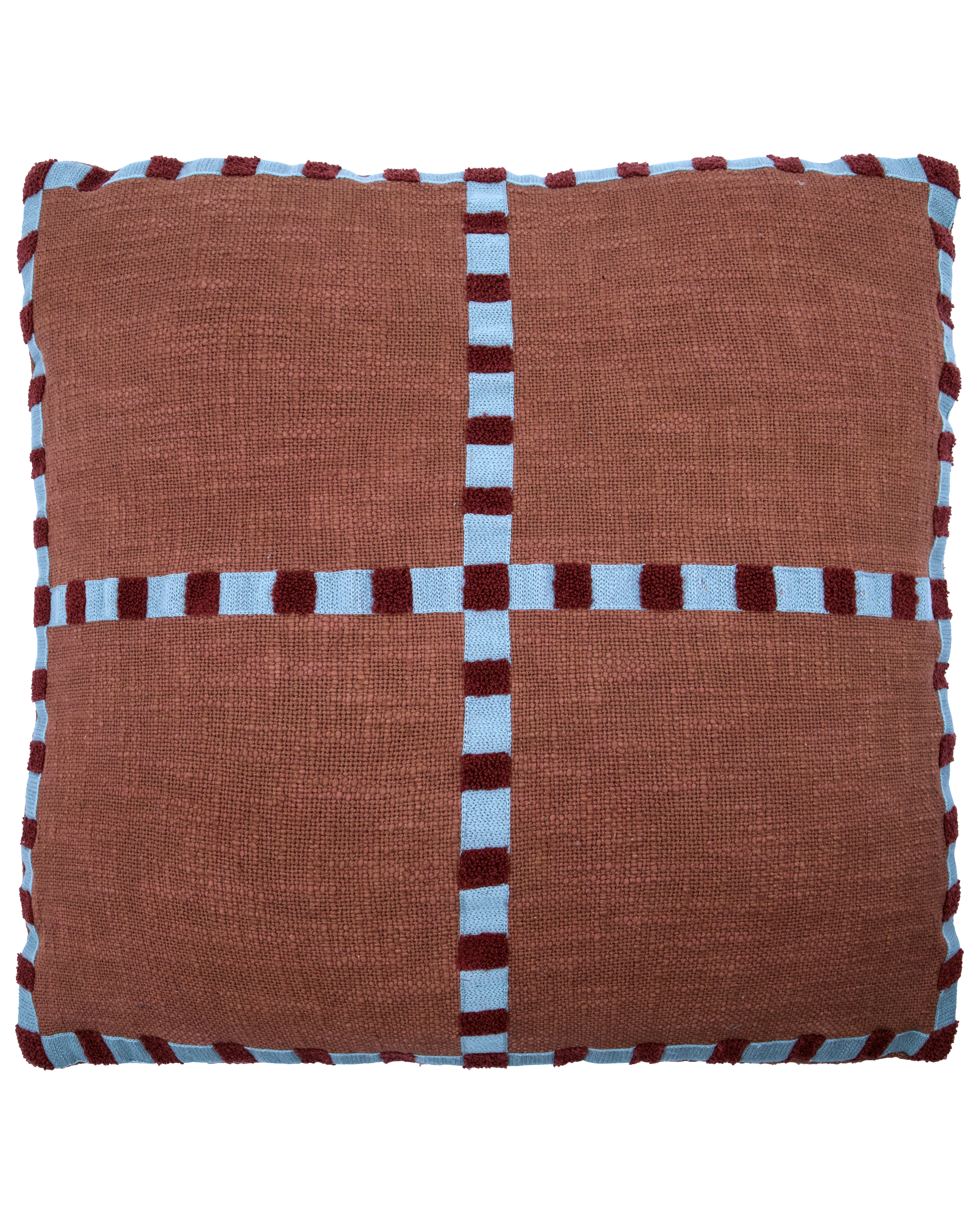 House Doctor - Pudebetræk, Cross, Brun