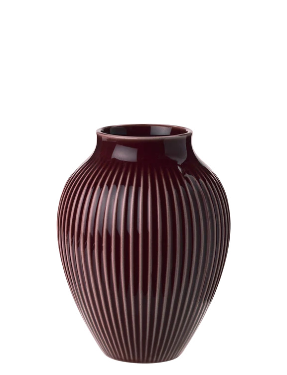 Knabstrup -  vase H 12.5 cm ripple berry