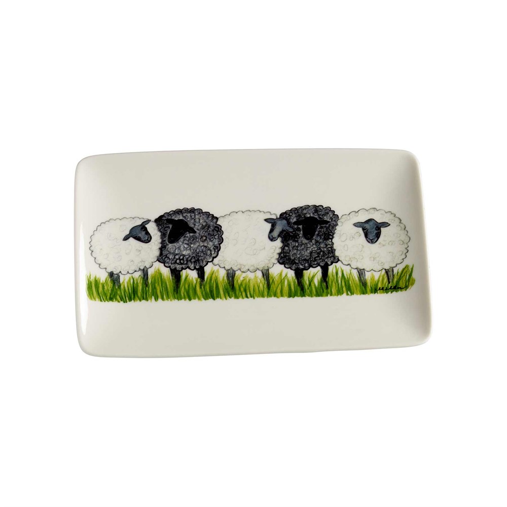 Nääsgränsgården - Plate Sheep L.21cm, B.13cm