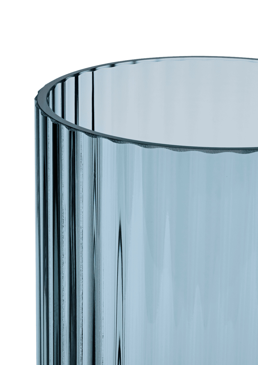 Lyngby Vase H20.5 cm midnight blue mundblæst glas