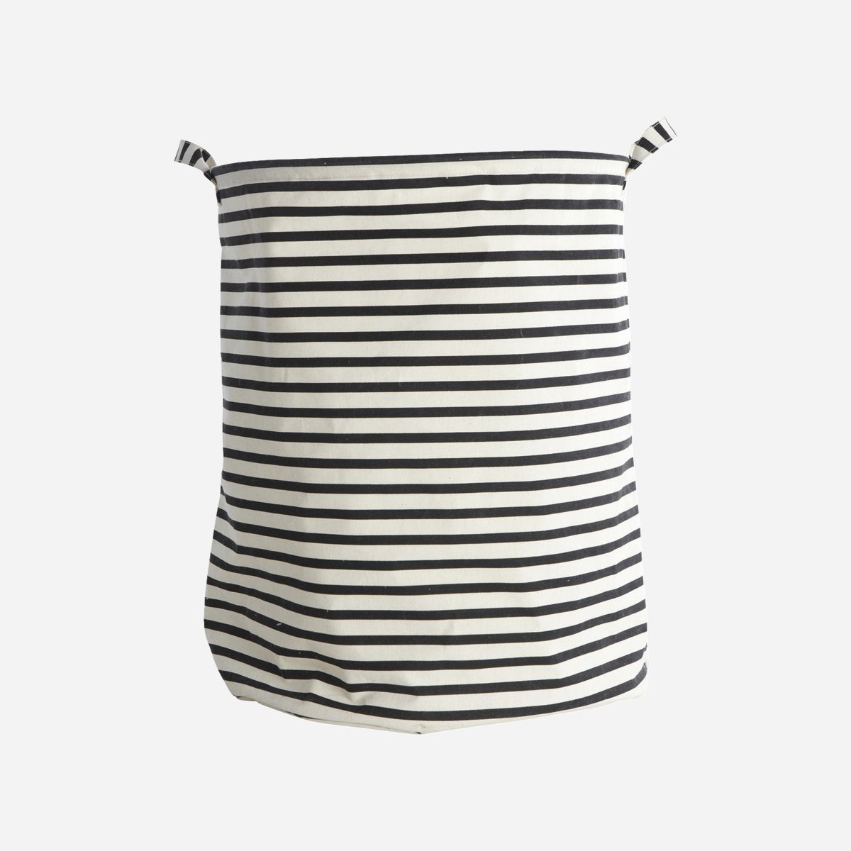 Vasketøjspose, Stripes, H 50 cm, sort