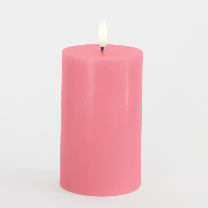 Sirius - Sille Bloklys, Ø7,5xH12,5 cm, Old Rose billede