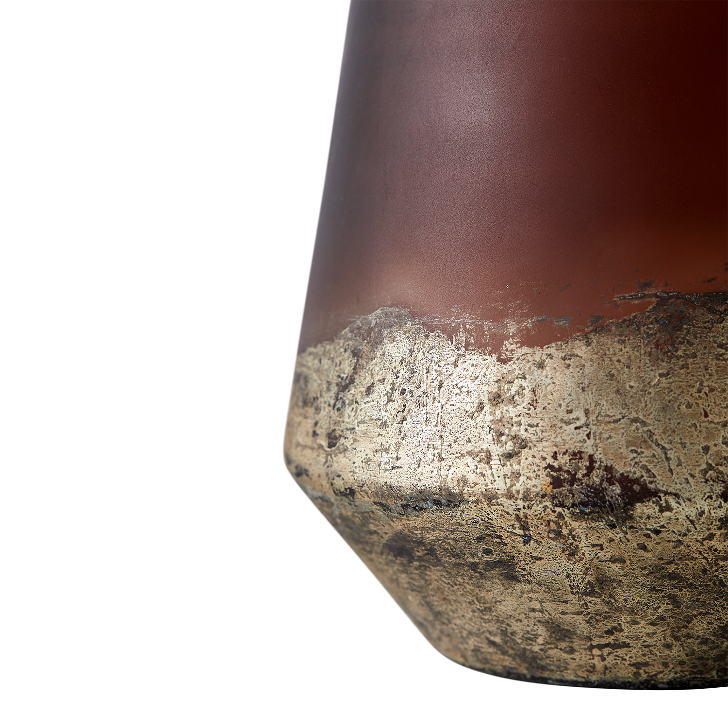 Vase Lana 26 - Brown/Gold Ø18xH26 cm