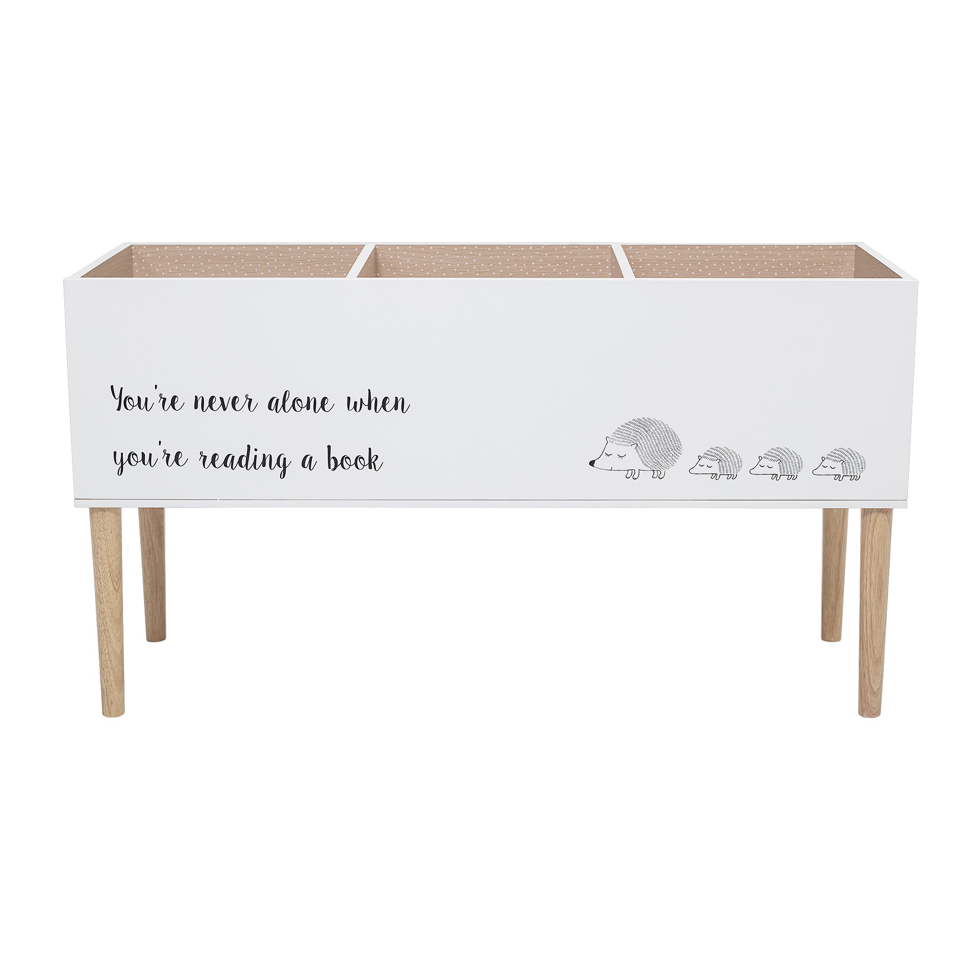 Bloomingville - Salam Bogkasse, Hvid, FSC®100%, MDF, L90xH50xW30 cm