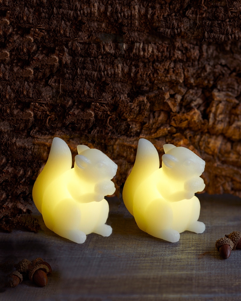 Sirius - Egern 2 pak, 10 cm, Hvid billede