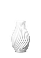Lyngby Porcelæn - Twist Vase H18 cm hvid porcelæn