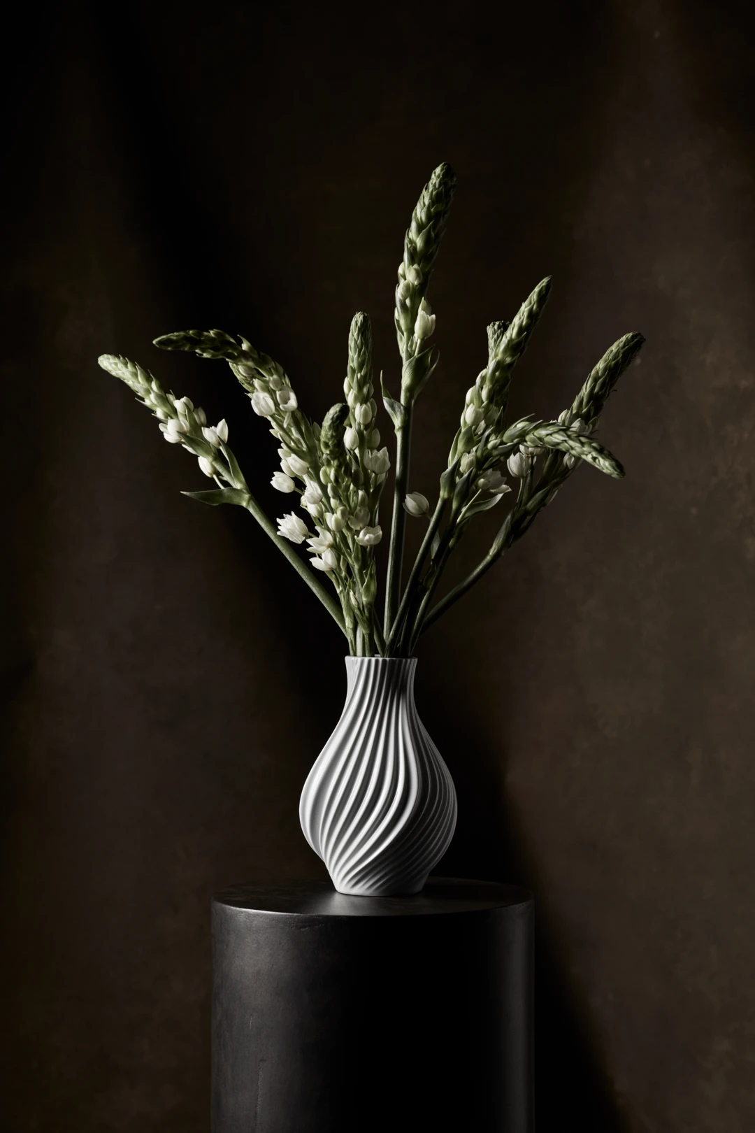 Twist Vase H18 cm hvid