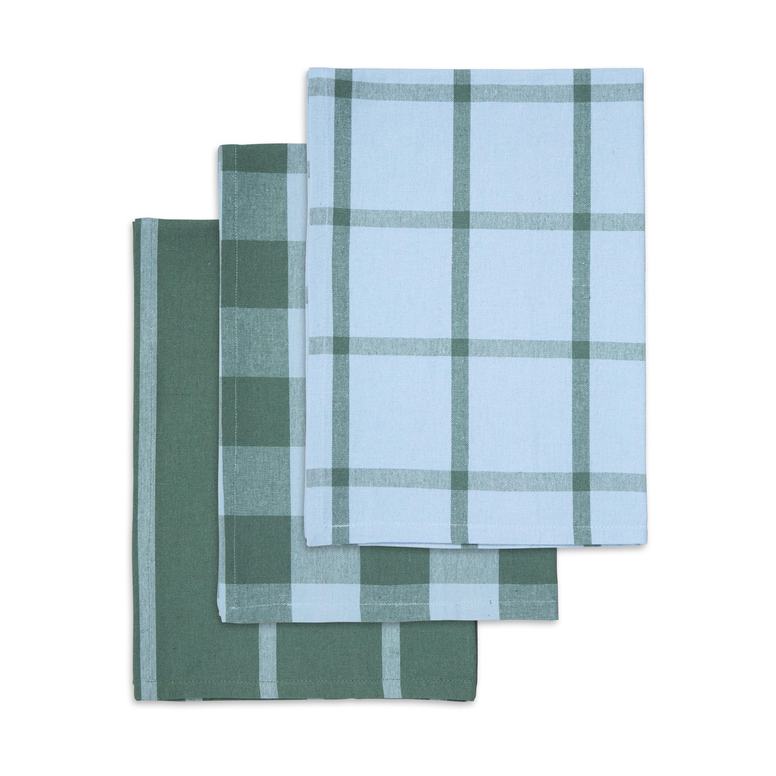 Engholm Textiles - Viskestykker 3 Stk 50x70cm, Forest Green
