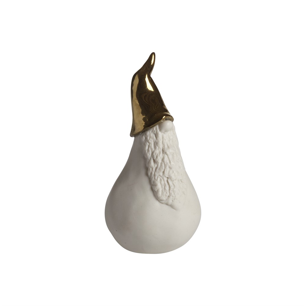 Nääsgränsgården - Santa Ture, white/gold medium H.10cm