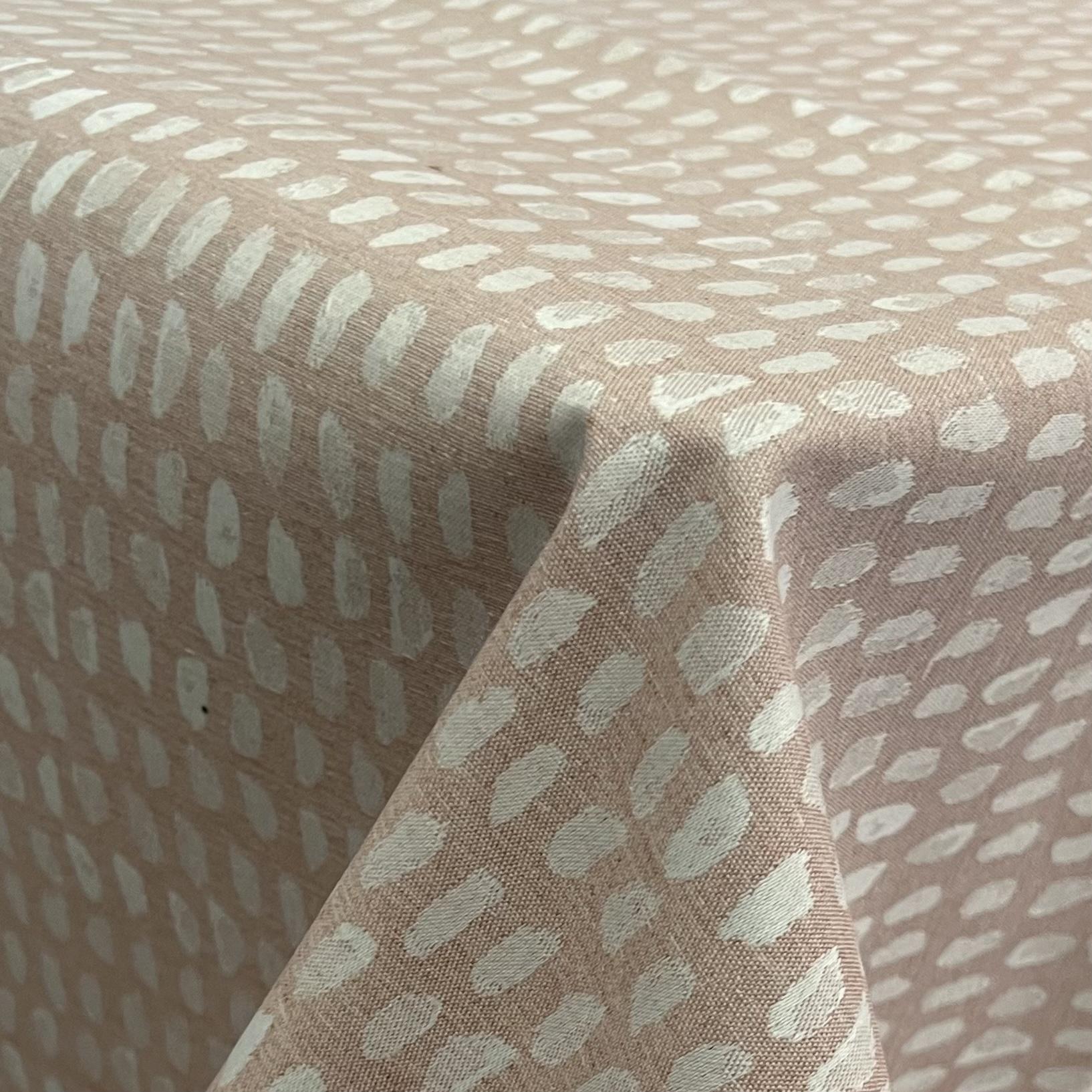 Akryldug Woven Dots Yarn Dyed Gammel Rosa - i metermål